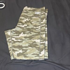 PINK Victoria's Secret Green Camo Leggings